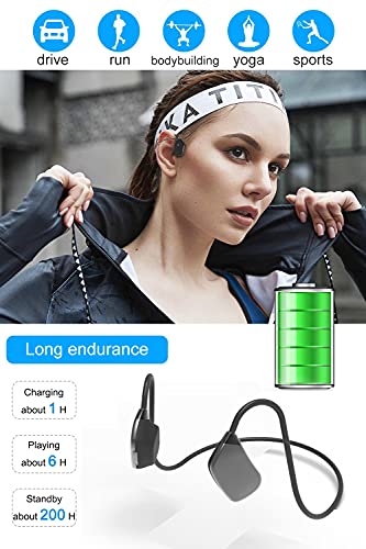 AIFMY Open Ear Wireless Air Conduction Headphones for Sports, Bluetooth 5.1Not in-Ear Headset with Mic,Black | The Storepaperoomates Retail Market - Fast Affordable Shopping
