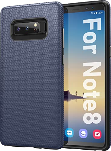 Rayboen for Samsung Galaxy Note 8 Case, Dual Defender Durable Designed Shockproof Anti-Scratch Phone Case, Dual Layer Heavy Duty Protection Cover for Samsung Galaxy Note 8 6.3 inch, NavyBlue