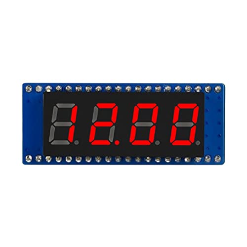 4-Digit 8-Segment Display Module for Raspberry Pi Pico, SPI-Compatible,Embedded 74HC595 Driver
