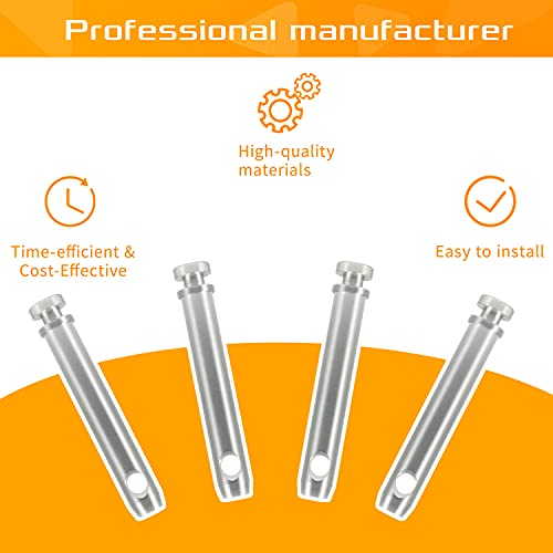 4 Pack Sunluway S07070200 Cat 1 Top Link Pin 3/4 in Dia Pin 5-1/2 Top Link Pin Hitch Pin Accessories for Tractors | The Storepaperoomates Retail Market - Fast Affordable Shopping