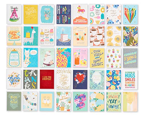 American Greetings Deluxe All Occasion Cards with Envelopes – Birthday, Thanks, Congrats and More (40-Count)