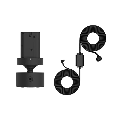 Ring Indoor/Outdoor Pan-Tilt Mount for Stick Up Cam Battery, Black (Indoor/Outdoor Power adapter included. Camera not included)