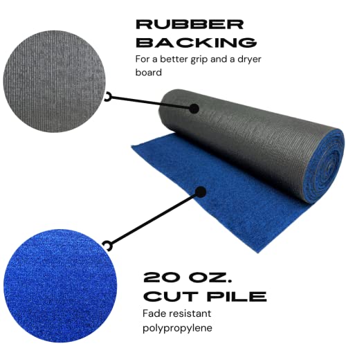 Carpet by the Foote, 20oz Boat Trailer Bunk Carpet, Trailer Guide Carpet, Marine Carpet, Boat Carpet, Bunk Padding, 24″(in.)x12′(ft.), Blue Black | The Storepaperoomates Retail Market - Fast Affordable Shopping