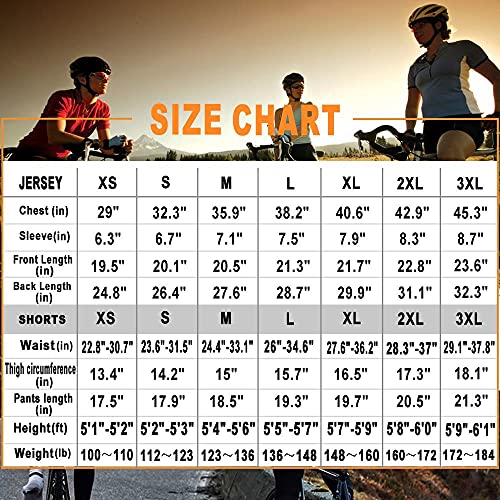 Women’s Cycling Jersey Set Breathable Road Bike Shirts Kit Short Sleeve Cycling Clothing with 20D Gel Padded Bib Shorts, X-Large | The Storepaperoomates Retail Market - Fast Affordable Shopping