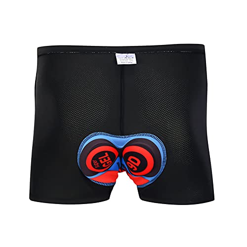 Men’s Cycling Underwear 9D Padded Bicycle Bike Shorts (XXXXX-Large, 5x_l) Black