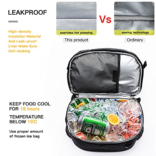 TUGUAN Insulated Cooler Backpack 38/42 Cans Double Deck Leakproof Lightweight Soft Lunch Backpack Small Cooler Bag Beach Picnic, Black | The Storepaperoomates Retail Market - Fast Affordable Shopping