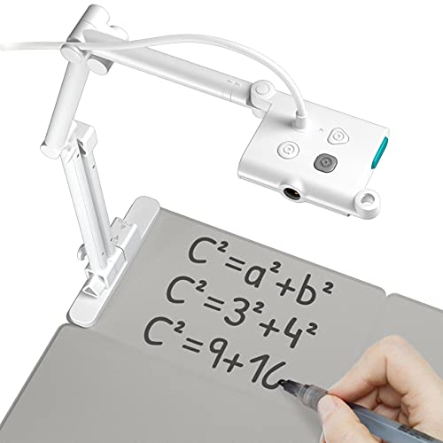 OKIOCAM OKIOLABS T Plus USB Camera for 11×17 Documents with Writing Board & Marker, Set for Teachers, Remote Learning, Classroom Presentations, Online Teaching for Windows, Mac, Chromebook – QHD