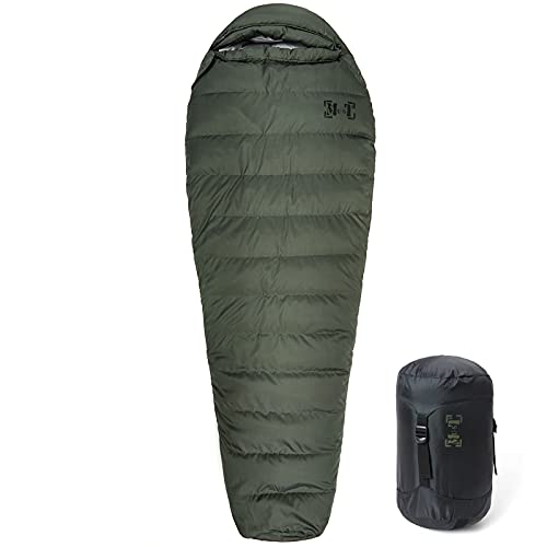 ⁣Akmax.cn Military Down Mummy Sleeping Bag for Cold Weather