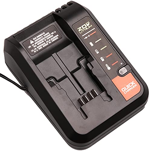 Felihogar Replacement for Porter Cable 20V Max Battery Charger PCC692L Compatible with Porter Cable 20V Max Lithium Battery PCC699L PCC680L PCC682L and Black & Decker 20V Max Lithium Battery LBXR20