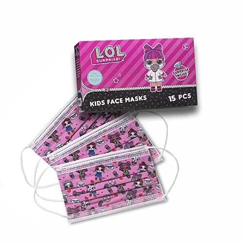 Disposable Face Mask LOL Surprise – Color Pink – 15 pcs per Pack – Gift Box