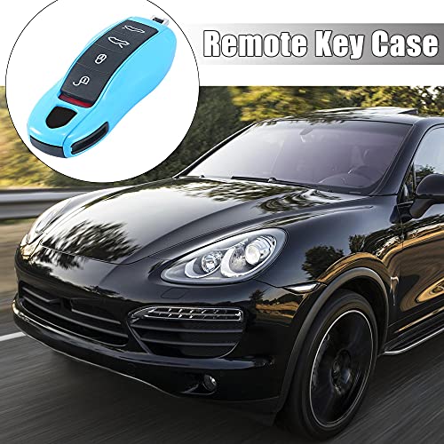 X AUTOHAUX 1 Set Shining Blue Car Remote Key Cover Key Fob ABS Case Cover Shell for Porsche Cayenne Panamera Macan | The Storepaperoomates Retail Market - Fast Affordable Shopping