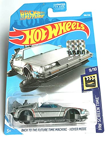 DieCast Hotwheels Back to The Future Time Machine Hover Mode – HW Screen Time 9/10 [2019 Factory Sealed] 108/250