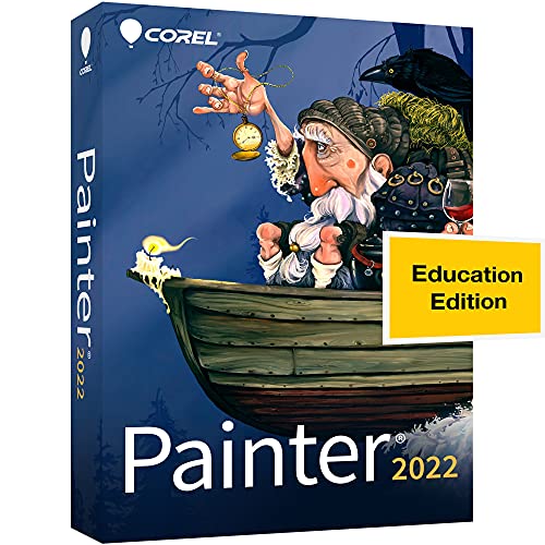 Corel Painter 2022 Education | Professional Digital Painting Software | Illustration, Concept, Photo & Fine Art [PC/Mac Key Card] [Old Version]
