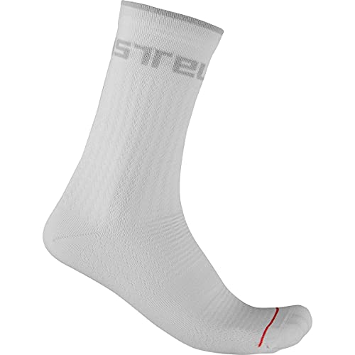Castelli Distanza 20 Sock White, L/XL – Men’s