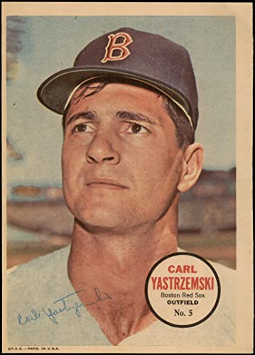 1967 Topps # 5 Carl Yastrzemski Boston Red Sox (Baseball Card) VG Red Sox
