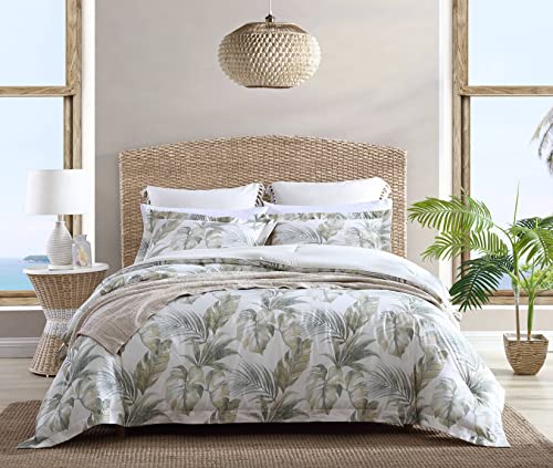 Tommy Bahama – King Comforter Set, Reversible Cotton Bedding with Matching Shams, Medium Weight Home Decor for All Seasons (Waimea Bay Green, King)