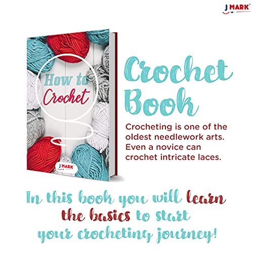 J MARK Crochet Kit with Yarn Set– Premium Bundle Includes Crochet Hooks, Acrylic Crochet Yarn Balls, Needles, Book, Bags and More – Beginner and Professional Starter Pack for Adults and Kids | The Storepaperoomates Retail Market - Fast Affordable Shopping