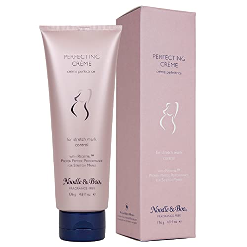 Noodle & Boo Perfecting Crème, Pregrancy Skin Care Stretch Mark Cream Enriched With Cocoa Butter and Avocado Oil, 4.8 Fl. Oz.