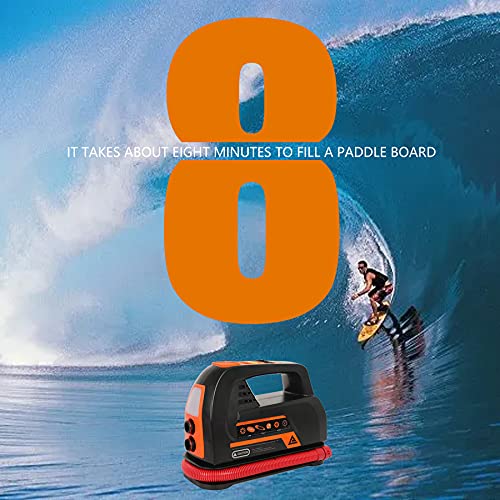 【Sale】 SUP Air Pump Electric Pump for Paddleboard SUP Inflator Pump Electric 35PSI 12V DC High Pressure Air Pump Electric with 8 Nozzles | The Storepaperoomates Retail Market - Fast Affordable Shopping