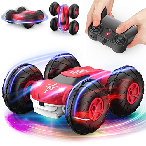 RC Stunt Car Toy Remote Control Car 2.4Ghz Double Sided 360° Rotating RC Car with Headlights Toy Cars for Kids Christmas Gift Birthday Gift