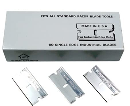 FitAll – 100 Pack Razor Blades-Replacement Razor Blades Single Edge, (100 pack Single Edge Razor Blades) Made in USA!!