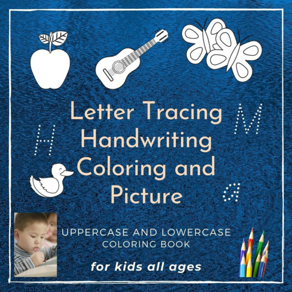 Letter Tracing Handwriting Coloring and Picture