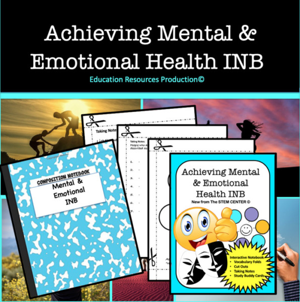 Achieving Mental & Emotional Health Interactive Notebook