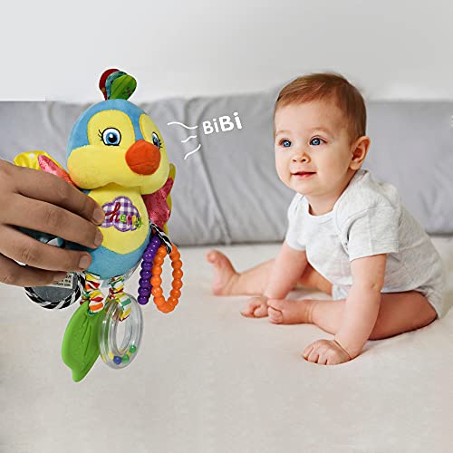 stochastic box Baby Rattle Toy with Baby Mirror,Newborn Toys 0 3 6 Months Brain Development,Great Gift for Girl&boy (Bird) | The Storepaperoomates Retail Market - Fast Affordable Shopping