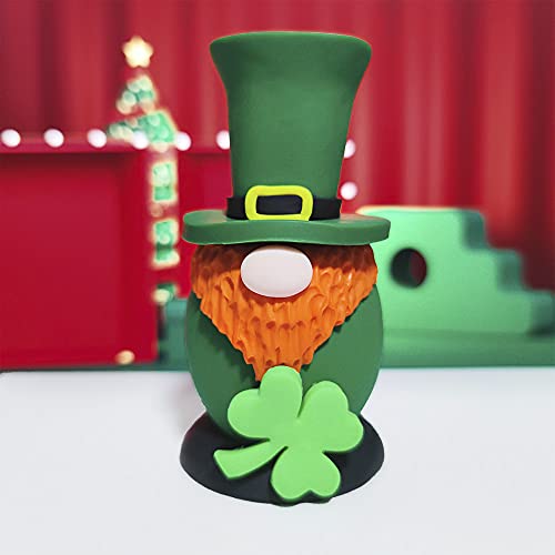 ANLEMIN Handmade Gnome, St. Patrick’s Day Gnomes Decorations, Holiday Gnome Figurine Decor Table Ornament, Garden gnome Statue, Irish Gnome Gifts for Lucky Shop (A) | The Storepaperoomates Retail Market - Fast Affordable Shopping