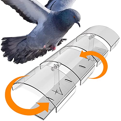 Petslandia Bird Deterrent System – Polycarbonate UV Resistant Pigeon Deterrent, Cruelty-Free Pigeon Proof, Long Lasting, Suitable for Balconies, Patios and Outdoors (78 in)