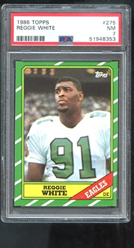 1986 Topps #275 Reggie White RC ROOKIE PSA 7 Graded Football Card NFL NM Eagles