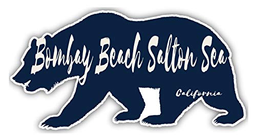 Bombay Beach Salton Sea California Souvenir 3×1.5-Inch Fridge Magnet Bear Design