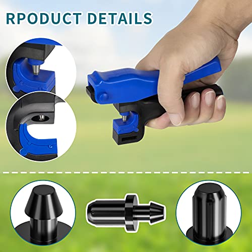 PAGOW 3mm Drip Irrigation Tubing Hole Punch Tool for 1/4″ Inch Fitting & Emitter Insertion, with 60 Pieces Drip Irrigation Plugs for Hose or Tubing End Caps Puncture to Insert Fittings | The Storepaperoomates Retail Market - Fast Affordable Shopping