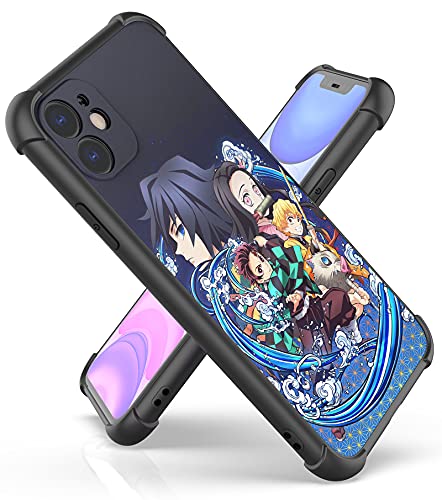 Fit for iPhone 11 Case (6.1″) with 4 Corners Shockproof Protection Anime Design Customization Cases for Men and Women (09-Demon-Slayer-Kimetsu-No-Yaiba-Character)