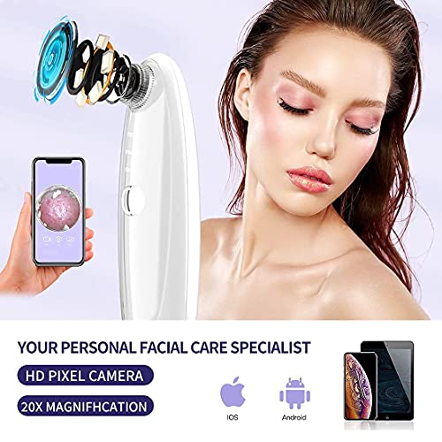 Pore Vacuum Blackhead remover with camera,LeveTop visible facial pimple extractor wifi wireless connect real-time dirty things suck out,New Upgraded face suction pore cleanser for men&women | The Storepaperoomates Retail Market - Fast Affordable Shopping