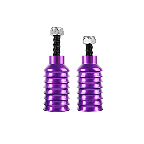 GAOFG Pro Scooter Pegs Set, Aluminum Pegs Stunt Scooter Pedal for Freestyle Scooter with Strong Axle Hardware 2.4″, 2.8″, 3.5″ (2Pcs),Purple
