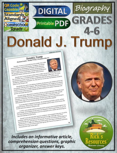Donald Trump Biography Print and Digital Versions
