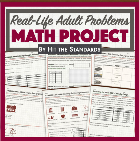 Real-Life Adult Problems Math Project