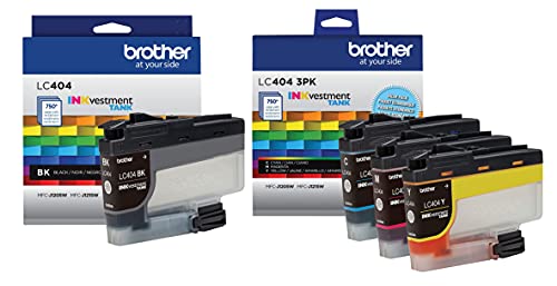 Brother 4-Color Ink Cartridge Set, LC404