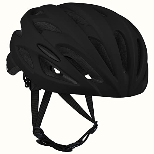 Retrospec Silas Adult Bike Helmet with Light for Men & Women – Lightweight, Comfortable, Matte Black