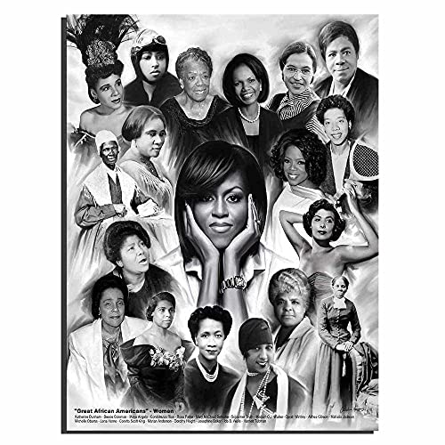 Great African American Women Michelle Obama Canvas Wall Art Poster Picture Print Home Room Decor Mural -140 (8x10inch-NoFramed)