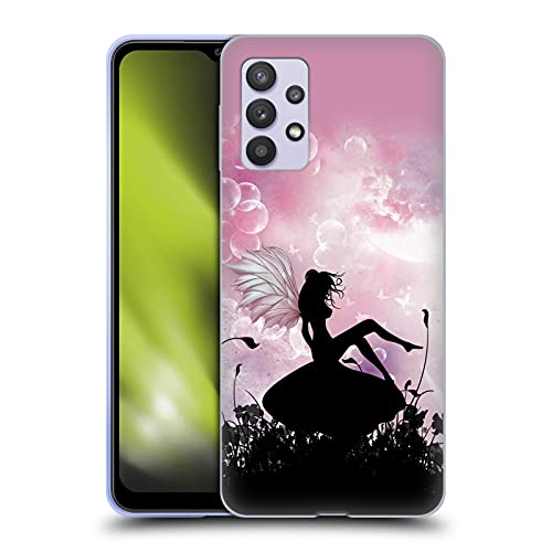 Head Case Designs Officially Licensed Simone Gatterwe Pink Silhouette Angels and Fairies Soft Gel Case Compatible with Galaxy A32 5G / M32 5G (2021)