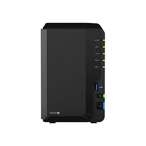Synology DiskStation DS220+ NAS Server for Business with Celeron CPU, 6GB Memory, 4TB SSD Storage, DSM Operating System