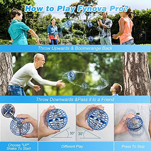 Flying Ball Toys, Upgraded Rechargeable Magic Flying Toys Mini Drone, Built-in RGB Lights Spinner 360° Rotating Spinning Hand Controlled Flying Ball Gifts for Kids Adults | The Storepaperoomates Retail Market - Fast Affordable Shopping