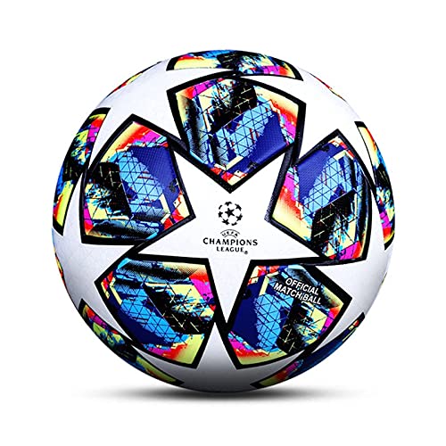 CSSM 2021 Champions League Football Fans Memorabilia Soccer Regular No. 5 Ball Birthday Present A Variety of Styles (A1), Size 5