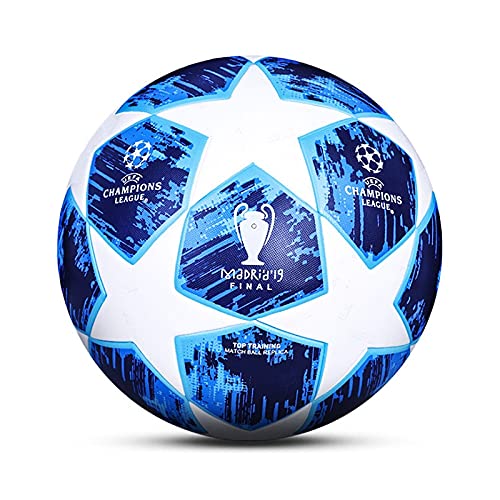 CSSM 2021 Champions League Football Fans Memorabilia Soccer Regular No. 5 Ball Birthday Present A Variety of Styles (A6), Size 5