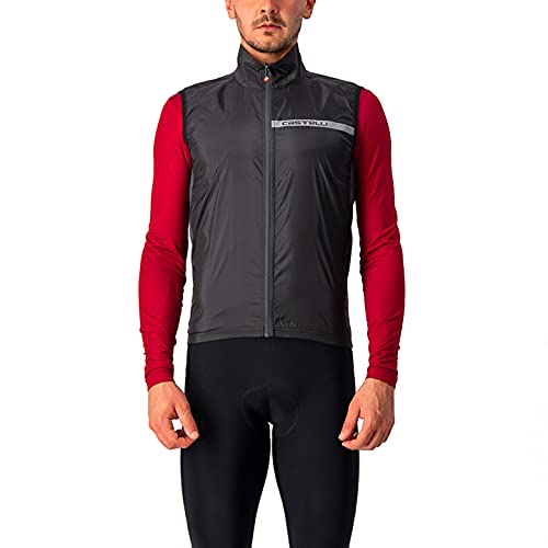 Castelli Cycling Squadra Stretch Vest for Road and Gravel Biking I Cycling – Light Black/Dark Gray – Small | The Storepaperoomates Retail Market - Fast Affordable Shopping