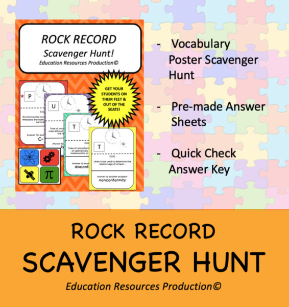 Rock Record Scavenger Hunt Activity