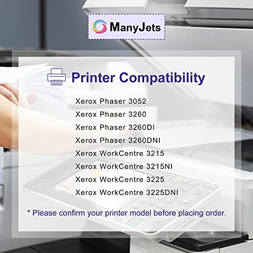 ManyJets 106R02777 Compatible Toner Cartridge Replacement for Xerox 106R02777 Black Toner Cartridge,Work with Xerox WorkCentre 3215 3215NI 3225 3225DNI Phaser 3260 3260DI 3260DNI 3052 (Black,2-Pack) | The Storepaperoomates Retail Market - Fast Affordable Shopping