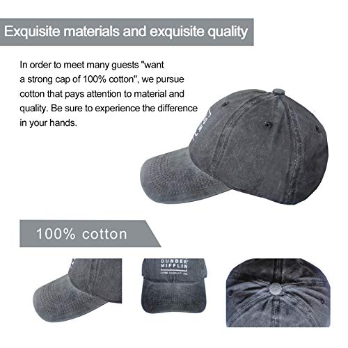 Baseball Cap for Men & Women Ghost Adjustable Classic Vintage Washed Cotton Denim Trucker Hat for Running Workouts Outdoor Activities | The Storepaperoomates Retail Market - Fast Affordable Shopping